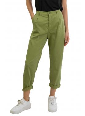 Pantalone chino in cotone con elastico dietro leggero
